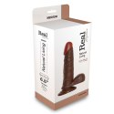 Dildo-REALISTIC DILDO REAL RAPTURE BROWN 6.5" Dildo-REALISTIC DILDO REAL RAPTURE BROWN 6.5"