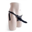 Cintura regolabile strap-on Black con fallo realistico Cintura regolabile strap-on Black con fallo realistico