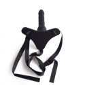 Cintura regolabile strap-on Black con fallo realistico Cintura regolabile strap-on Black con fallo realistico