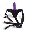 Cintura regolabile strap-on Purple con fallo realistico Cintura regolabile strap-on Purple con fallo realistico