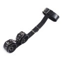 Easy Back Cuffs+Collar Restraint (nero) Easy Back Cuffs+Collar Restraint (nero)