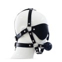 Imbracatura per viso con Maschera per occhi e morso Total Head Harness Restraint black Imbracatura per viso con Maschera per occhi e morso Total Head Harness Restraint black