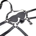 Imbracatura per viso con Maschera per occhi e morso Total Head Harness Restraint black Imbracatura per viso con Maschera per occhi e morso Total Head Harness Restraint black