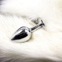 Plug anale con coda Long Fox Tail bianca Plug anale con coda Long Fox Tail bianca