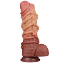 10.5'' Dual layered Platinum Silicone Cock with Rope 10.5'' Dual layered Platinum Silicone Cock with Rope