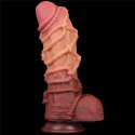 10.5'' Dual layered Platinum Silicone Cock with Rope 10.5'' Dual layered Platinum Silicone Cock with Rope