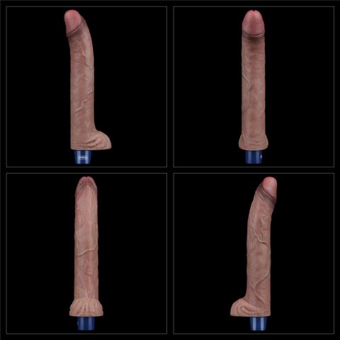 11" REAL SOFTEE Rechargeable Silicone Vibrating Dildo 11" REAL SOFTEE Rechargeable Silicone Vibrating Dildo