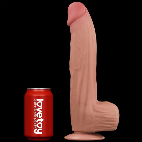12'' King Sized Sliding Skin Dual Layer Dong 12'' King Sized Sliding Skin Dual Layer Dong