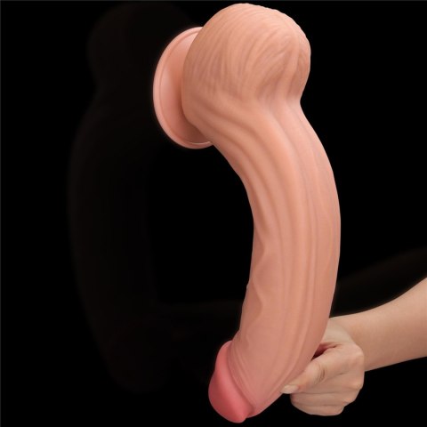 12'' King Sized Sliding Skin Dual Layer Dong 12'' King Sized Sliding Skin Dual Layer Dong