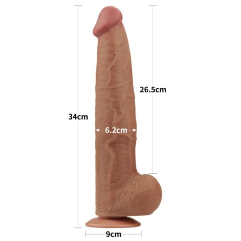 13.5'' King Sized Sliding Skin Dual Layer Dong Brown 13.5'' King Sized Sliding Skin Dual Layer Dong Brown