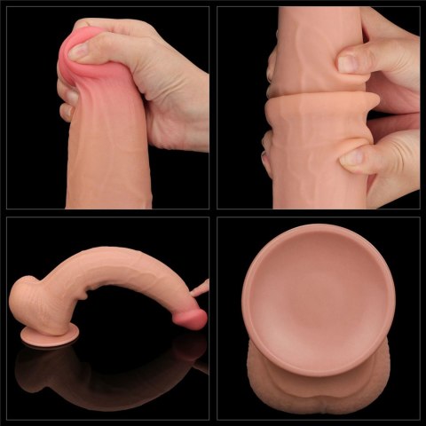 13.5'' King Sized Sliding Skin Dual Layer Dong 13.5'' King Sized Sliding Skin Dual Layer Dong