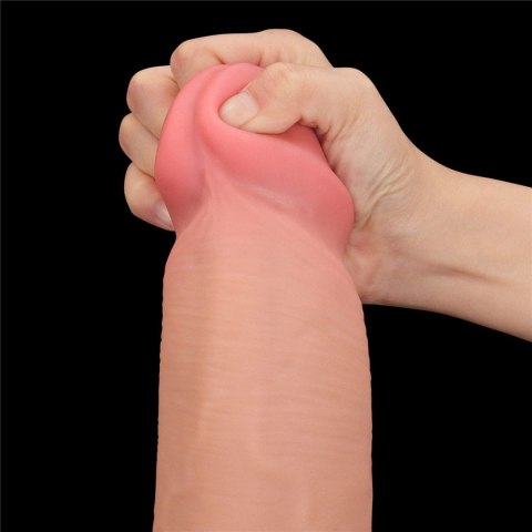 14'' King Sized Sliding Skin Dual Layer Dong 14'' King Sized Sliding Skin Dual Layer Dong