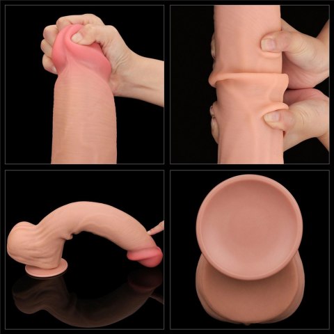 14'' King Sized Sliding Skin Dual Layer Dong 14'' King Sized Sliding Skin Dual Layer Dong
