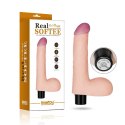 8"" REAL SOFTEE Vibrating Dildo 8"" REAL SOFTEE Vibrating Dildo