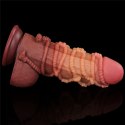 9.5'' Dual layered Platinum Silicone Cock with Rope 9.5'' Dual layered Platinum Silicone Cock with Rope