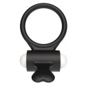 Power Clit Silicone Cockring Black Power Clit Silicone Cockring Black