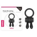 Power Clit Silicone Cockring Black Power Clit Silicone Cockring Black