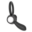 Power Clit Silicone Cockring Black Power Clit Silicone Cockring Black