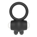 Power Clit Silicone Cockring Black Power Clit Silicone Cockring Black