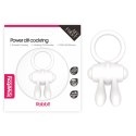 Power Clit Silicone Cockring White Power Clit Silicone Cockring White