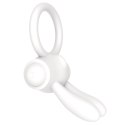 Power Clit Silicone Cockring White Power Clit Silicone Cockring White