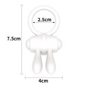 Power Clit Silicone Cockring White Power Clit Silicone Cockring White