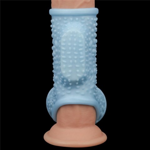 Vibrating Drip Knights Ring with Scrotum Sleeve Vibrating Drip Knights Ring with Scrotum Sleeve