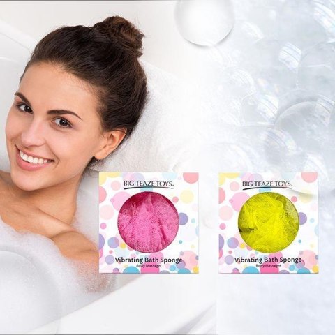 Big Teaze Toys - Bath Sponge Vibrating Yellow Big Teaze Toys - Bath Sponge Vibrating Yellow