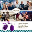 FeelzToys - Anna Vibrating Egg Remote Deep Purple FeelzToys - Anna Vibrating Egg Remote Deep Purple