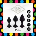 FeelzToys - Bibi Butt Plug Set 3 pcs Black FeelzToys - Bibi Butt Plug Set 3 pcs Black