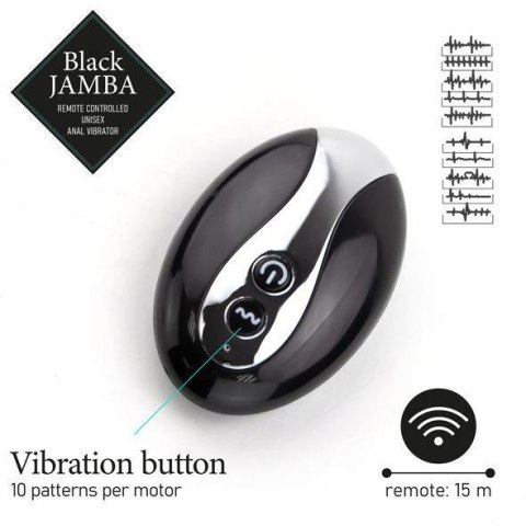 FeelzToys - Black Jamba Anal Vibrator FeelzToys - Black Jamba Anal Vibrator