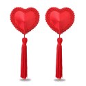 Reusable Red Heart Tassels Nipple Pasties Reusable Red Heart Tassels Nipple Pasties
