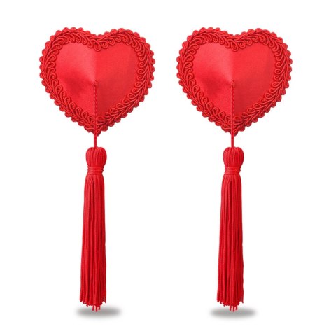 Reusable Red Heart Tassels Nipple Pasties Reusable Red Heart Tassels Nipple Pasties