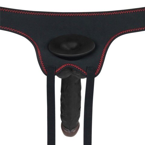 Vibrating Easy Strapon Set 7.5'' Black Vibrating Easy Strapon Set 7.5'' Black