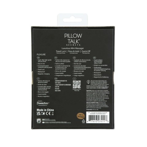 Pillow Talk - Secrets Pleasure Wand Black Pillow Talk - Secrets Pleasure Wand Black
