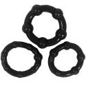 Beaded cockring 3 pack clear in colour box Beaded cockring 3 pack clear in colour box