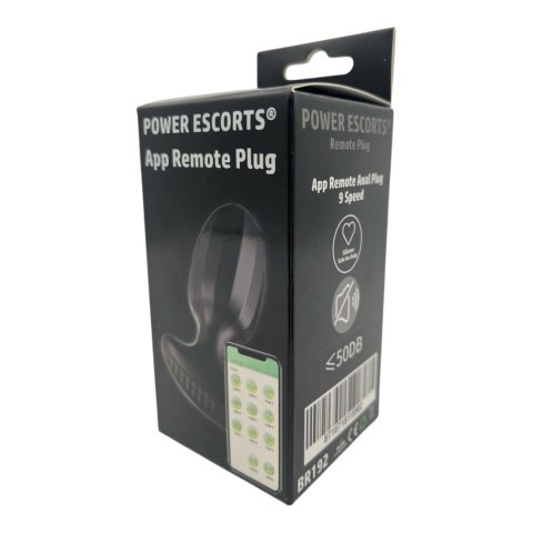 Power Escorts - BR192 - Remote Vibrating Plug - App Controled - Silicone Power Escorts - BR192 - Remote Vibrating Plug - App Controled - Silicone