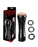 Quickes Pro - Vibrating masturbator + 3 pack cockring Quickes Pro - Vibrating masturbator + 3 pack cockring