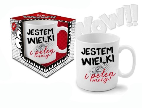 BIG WOW -Kubek Big Boss 800 ml - Jestem wielki i pełen mocy BIG WOW -Kubek Big Boss 800 ml - Jestem wielki i pełen mocy