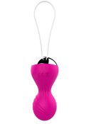 Kulki-Vibrating Silicone Kegel Balls USB 10 Function / Remote control -Pink Kulki-Vibrating Silicone Kegel Balls USB 10 Function / Remote control -Pink