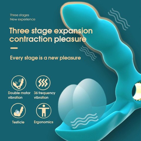 Stymulator-Angelo Male Prostate Triple Stimulation (blue) Stymulator-Angelo Male Prostate Triple Stimulation (blue)