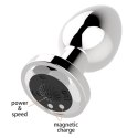 Stymulator-Rechargeable Butt Plug Vibrator USB 10 Functions - Silver Stymulator-Rechargeable Butt Plug Vibrator USB 10 Functions - Silver