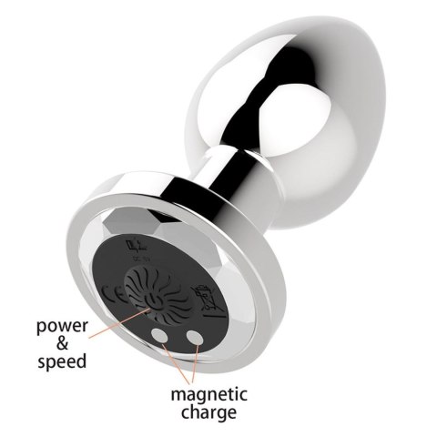 Stymulator-Rechargeable Butt Plug Vibrator USB 10 Functions - Silver Stymulator-Rechargeable Butt Plug Vibrator USB 10 Functions - Silver