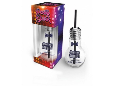 Szkło-Szklanka Żarówka 400 ml """"Chwilowo Singiel"""" Szkło-Szklanka Żarówka 400 ml """"Chwilowo Singiel""""