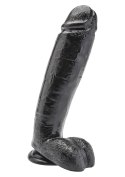 Dildo 10 inch with Balls Black Dildo 10 inch with Balls Black