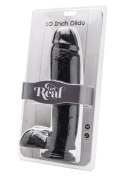 Dildo 10 inch with Balls Black Dildo 10 inch with Balls Black