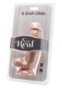 Dildo 6 inch with Balls Light skin tone Dildo 6 inch with Balls Light skin tone
