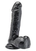 Dildo 7 inch with Balls Black Dildo 7 inch with Balls Black