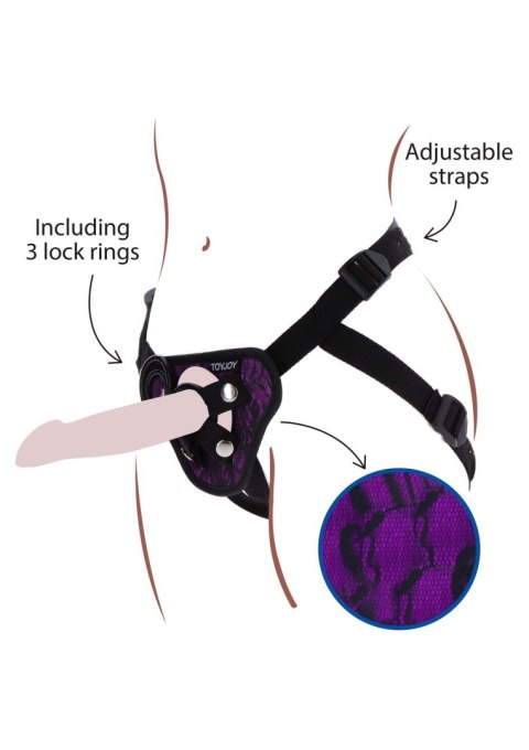 Strap-On Lace Harness Purple Strap-On Lace Harness Purple
