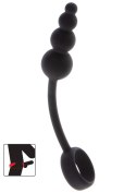 Anal Snake Plug & Penis Ring Black Anal Snake Plug & Penis Ring Black